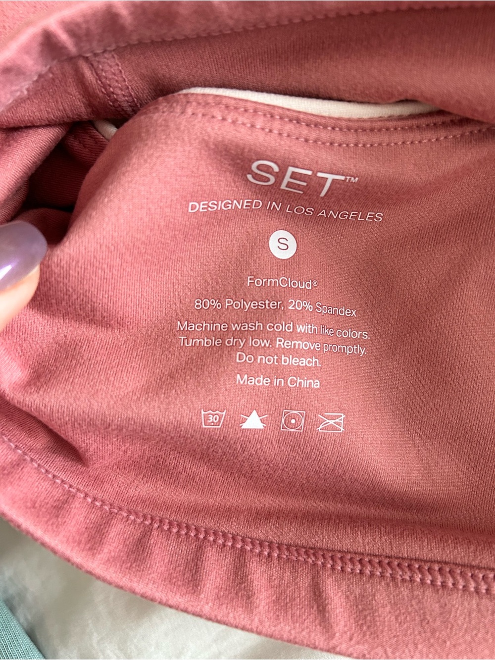 SET Active Rose Blush Seamless Sport Bralette - Picture 7 of 7